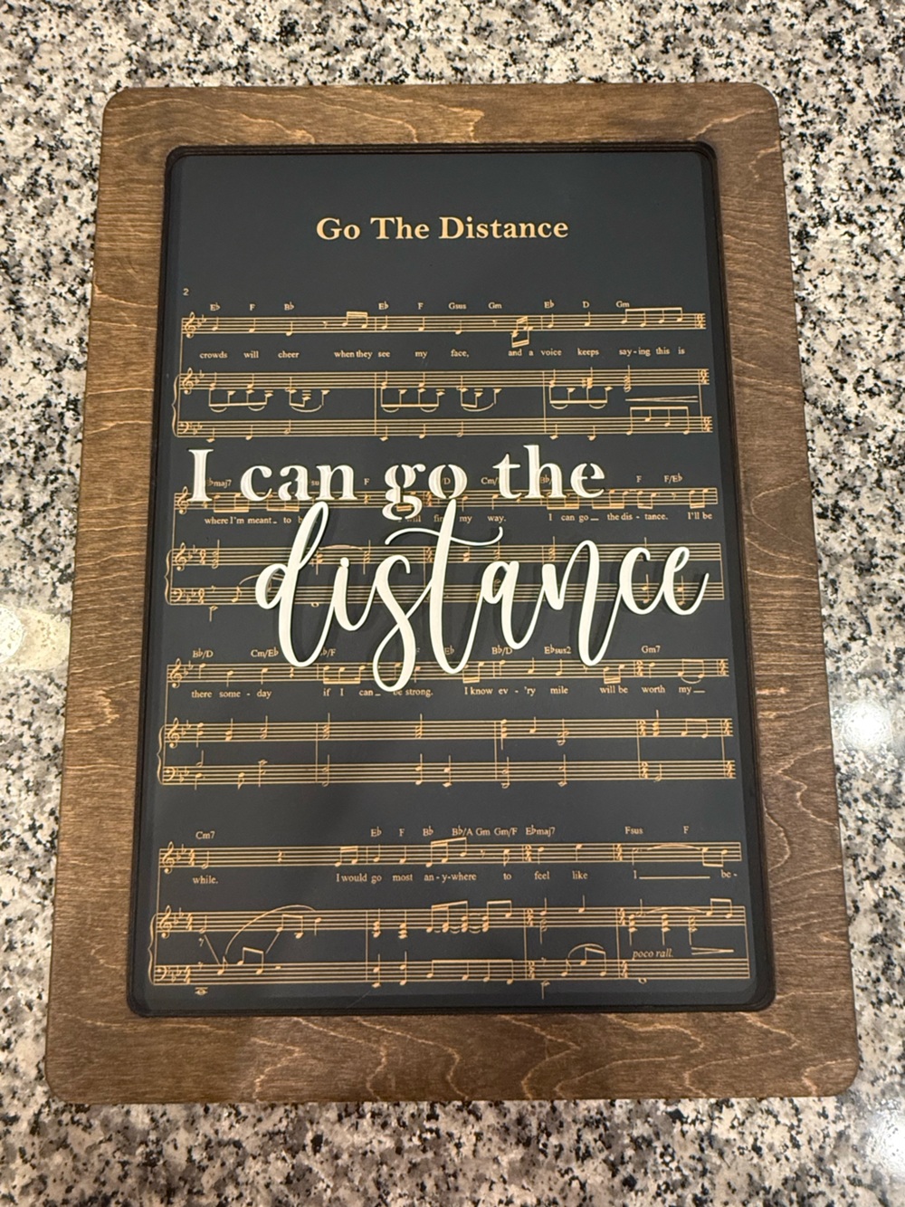 Castle Bound Supply Co Disney I can go the Distance Magical Playlist Sign